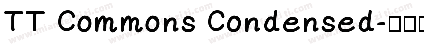 TT Commons Condensed字体转换